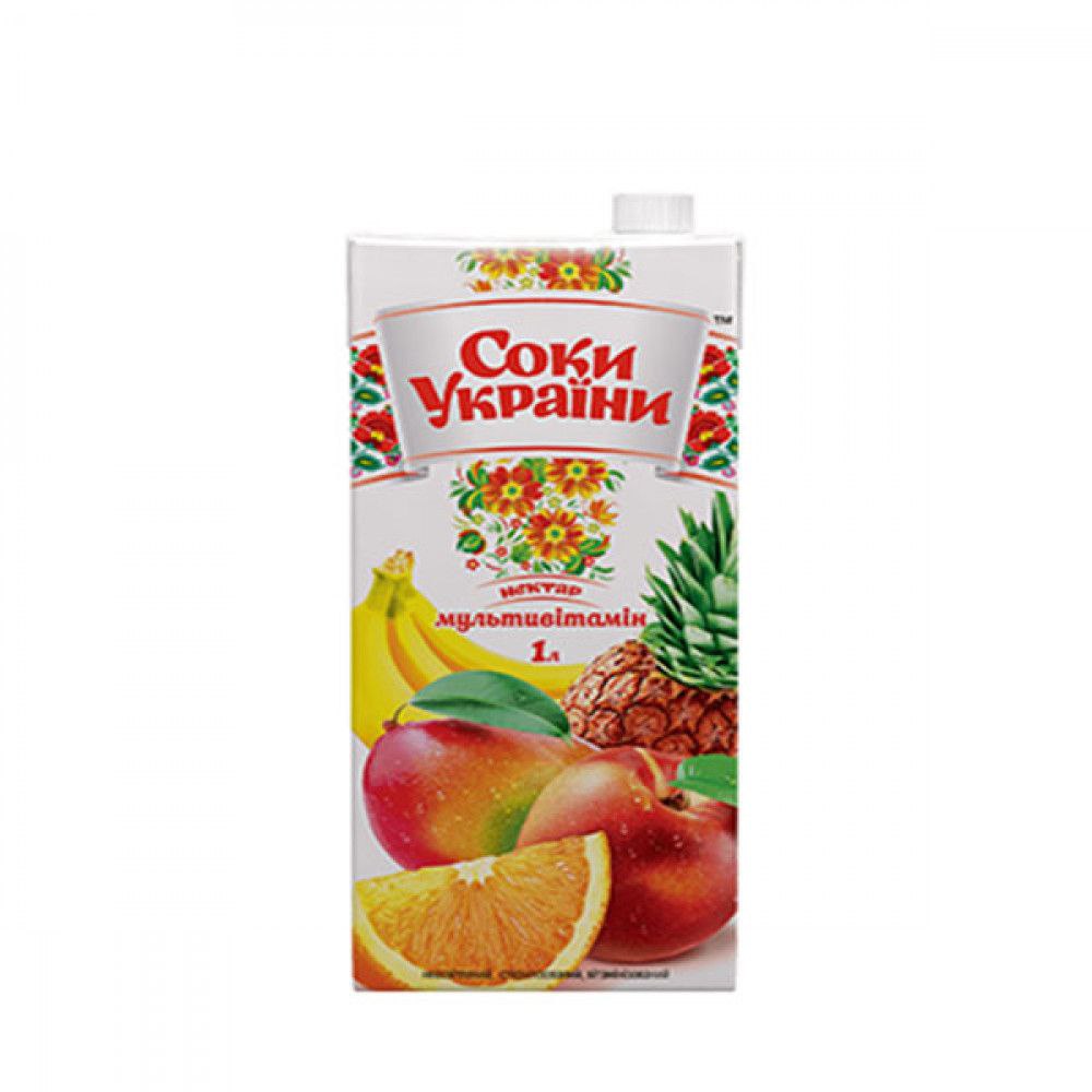 Нектар мультивітамін Соки України 1л